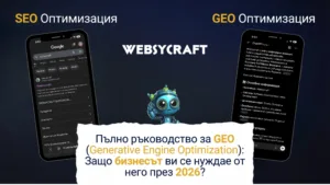 сравнение между традиционни SEO резултати и GEO генеративен отговор през 2026